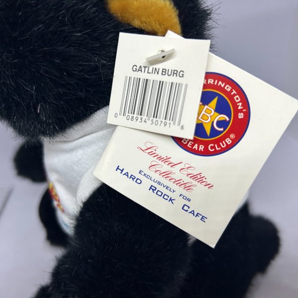 Hard Rock Cafe Black‎ Teddy Bear Gatlinburg NWT - Picture 5 of 13